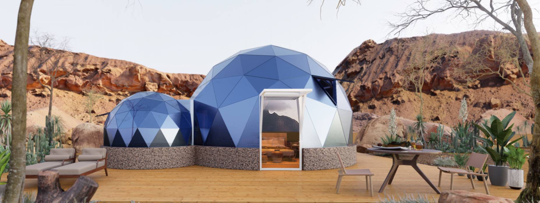 克东县球形智能光伏玻璃星空房